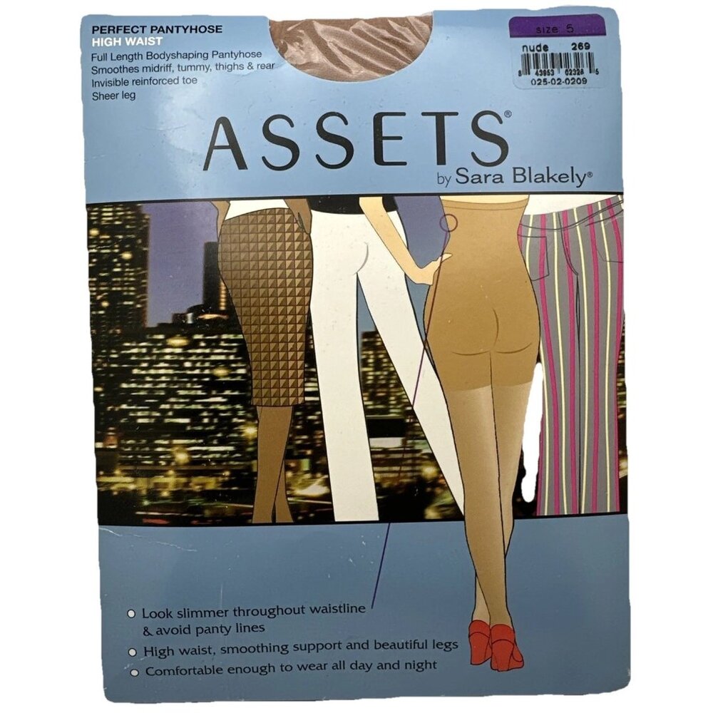 ASSETS by Sara Blakely Spanx Nude Perfect Pantyhose SIZE 5 High Waist